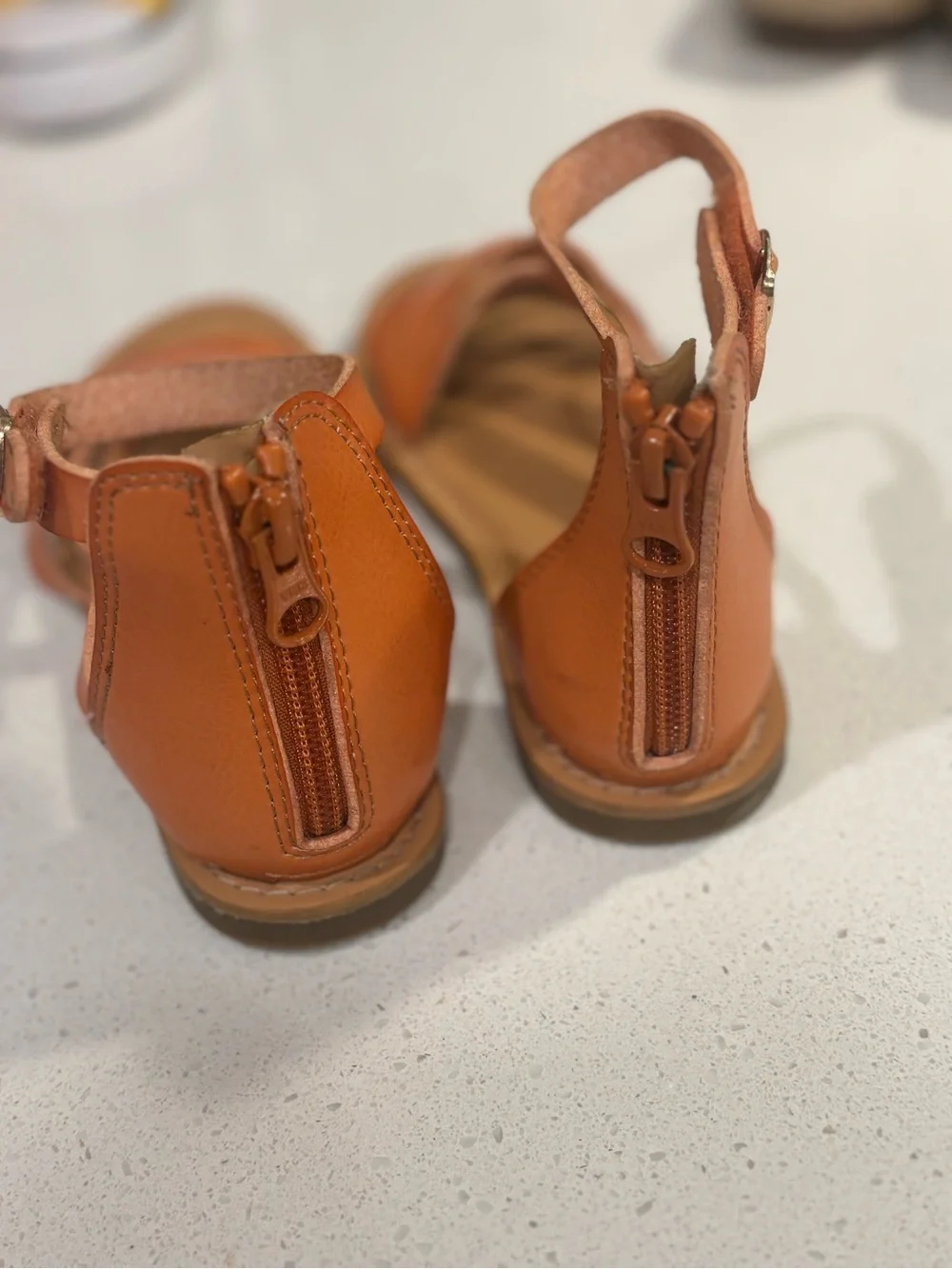 Cat & Jack Girls' Strappy Ankle-Wrap Sandals size 12